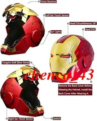 US!!! Iron Man MK5 1:1 Helmet Wearable Voice-control Mask Cosplay AUTOKING Gift