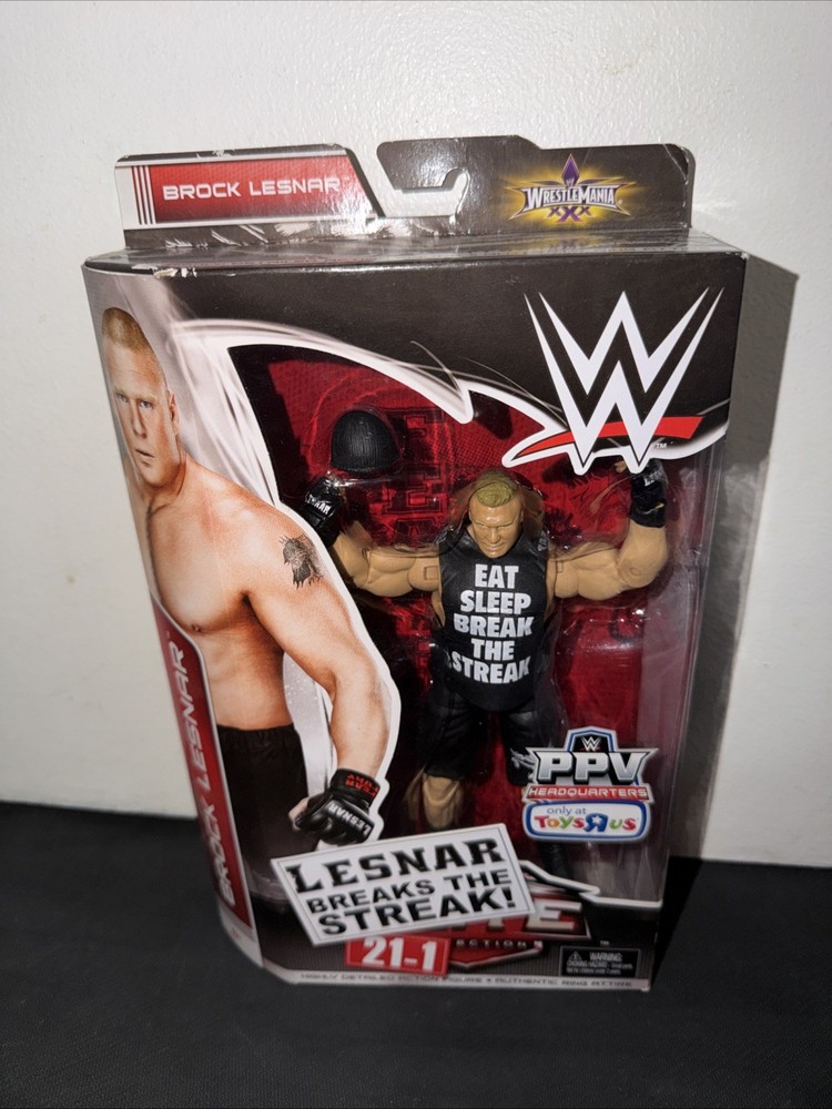 WWE Toys R Us Exclusive Elite Series Brock Lesnar Figure 21-1 Sealed