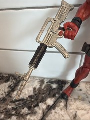 Hasbro Marvel Deadpool 7.5” Action Figure with Loose Rifle Red Black