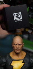 11-BKAD-UV: Dwayne Johnson Rock head for McFarlane Black Adam Figure – UV Ver.