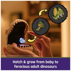 BITZEE Jurassic World Interactive Dinosaur Toy with 25 Dinosaurs Inside Reacts