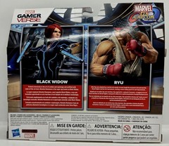 New! Marvel vs. Capcom Black Widow vs. Ryu 2 Pack Action Figure Street Fighter🔥