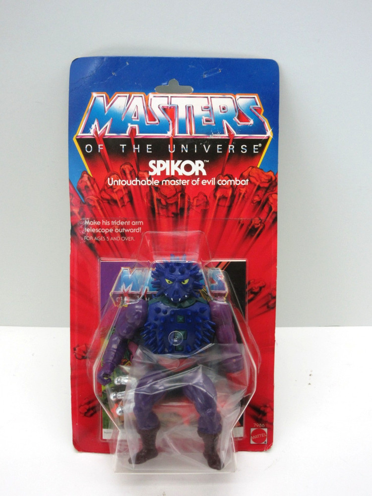 MOTU,VINTAGE,SPIKOR,CLEAR,Masters of the Universe,MOC,Sealed,Mattel,He-Man