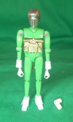 Micronauts Opaque Green Time Traveler Figure Complete Vintage Mego