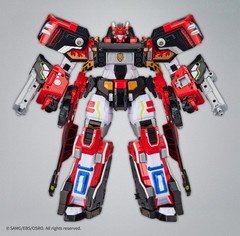 SAMG Metal Cardbot W BLAION Transforming Fire Truck Robot
