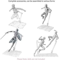 10Pcs Adjustable Action Figure Display Holder Base for HG144 Doll Model Stand US