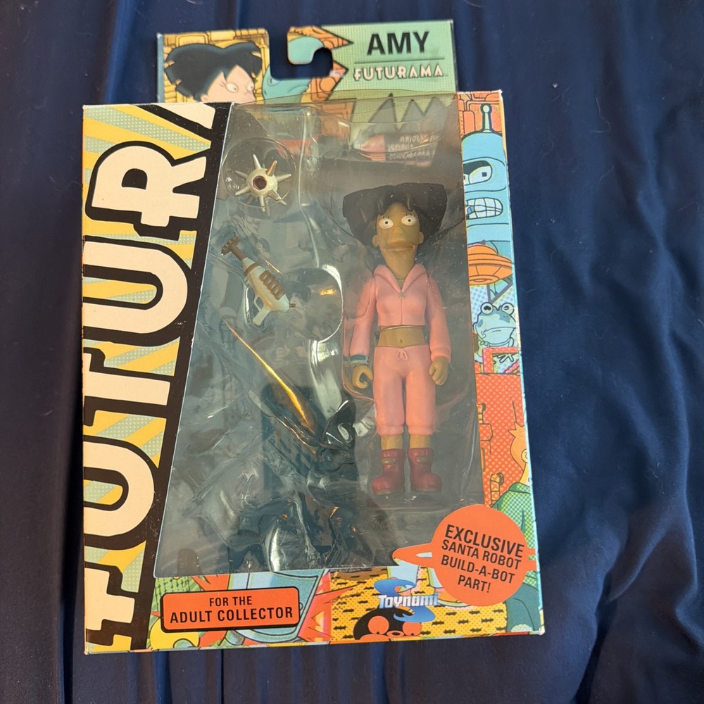 Futurama Toynami Figure Amy Wow!!! No Santa Robot Build A Bot