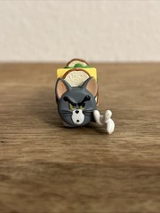 Tom The Cat In Sandwhich Tom & Jerry Tv Show 1”T -2” L Figure Solid PVC Rare Toy