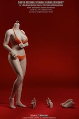 TBL 1/6 Female Large Breast Flexible Plump Seamless Body 12” Action Figure Doll