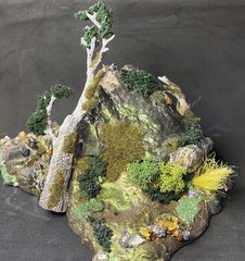Lava Light Up Action Figure Base Custom Designed 7″x 10″ Diorama Tabletop Gaming