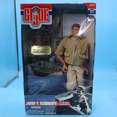 GI Joe John F Kennedy PT 109 Boat Commander Figure 12″ Vintage 2000 Hasbro NIB