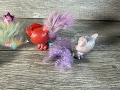 Disney Princess Palace Pets Figure Toy Furry Tail Crown Lot of 6 Cats Bunny Pony