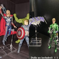 12Pc HG144 Adjustable Action Figure Display Holder Base Doll Model Support Stand