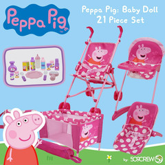 Peppa Pig 21 Piece Doll Play Set