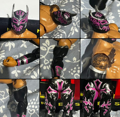 WWE Sin Cara Elite Series 44 Purple Black w Jacket Lucha Mexico NXT Mistico AEW