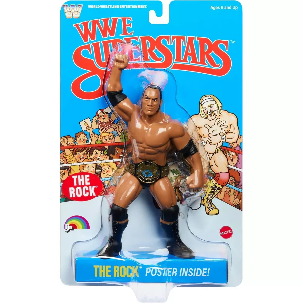 WWE LJN MATTEL 1980’s RETRO SERIES 3 PRE-ORDER THE ROCK. ****LAST ONE****