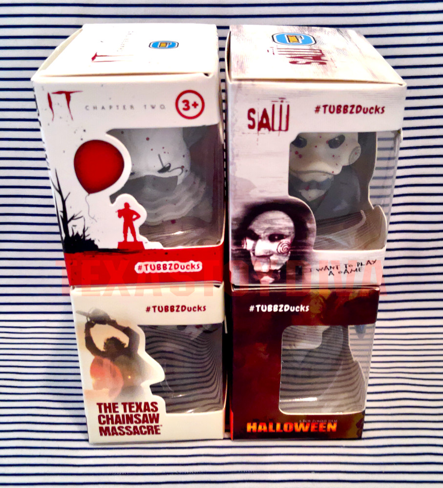 Mini Tubbz Cosplay Duck 2″ Horror Pennywise Leatherface Michael Myers Saw Billy