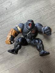 Black Gorilla Action Figure Toy Gold Armor Chains Red Eyes 7″ Collectible