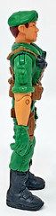 Lanard 2003 The Corps! Rick 4″ Articulated Figure Commando Force Ranger green