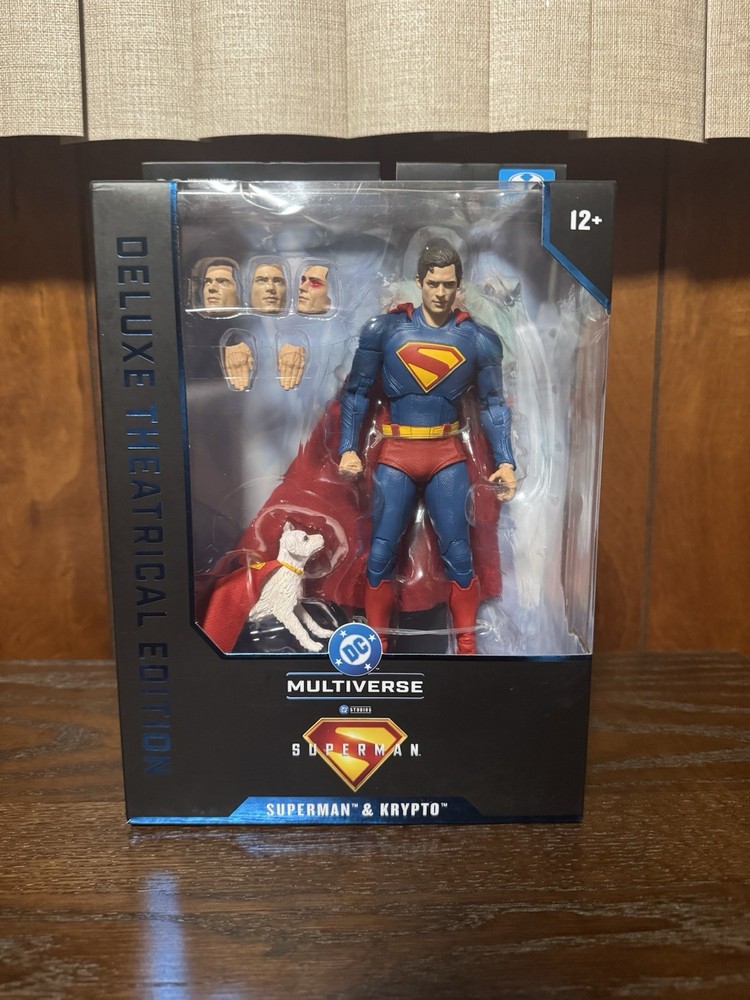 McFarlane DC Multiverse Superman With Krypto Figure Deluxe Theatrical Edition