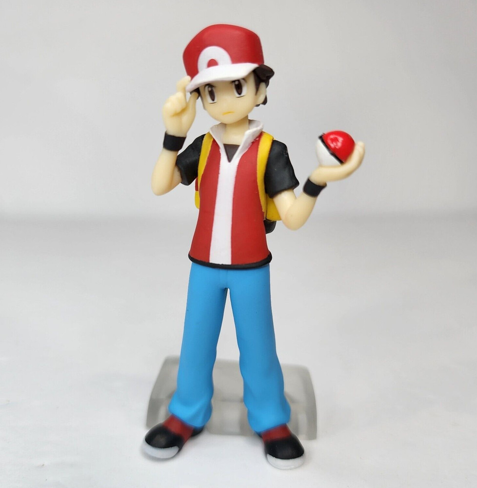 Pokemon Scale World 3.25″ 1:20 Scale Red Ash Trainer Mini Figure Kanto Bandai