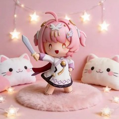 Wuthering Waves Aemeath 8cm Cute Anime Figure Model Desktop Toy Gift