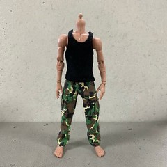 MO-TBTK-BK: 1/12 black tank top for Mezco, Marvel Legend Slim body