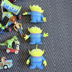 Toy Story Toys Lot Buzz Woody Green Aliens RC Rex Jessie Disney World Ride