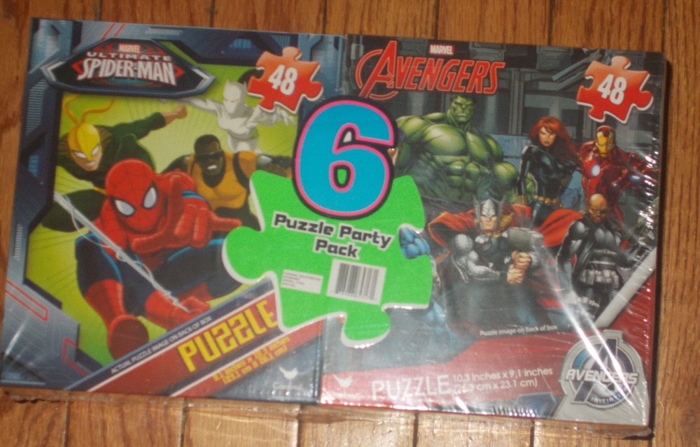 Puzzles Children’s 6 Party Pack Ninja Turtles Blaze Paw Patrol 24-48 pc 624
