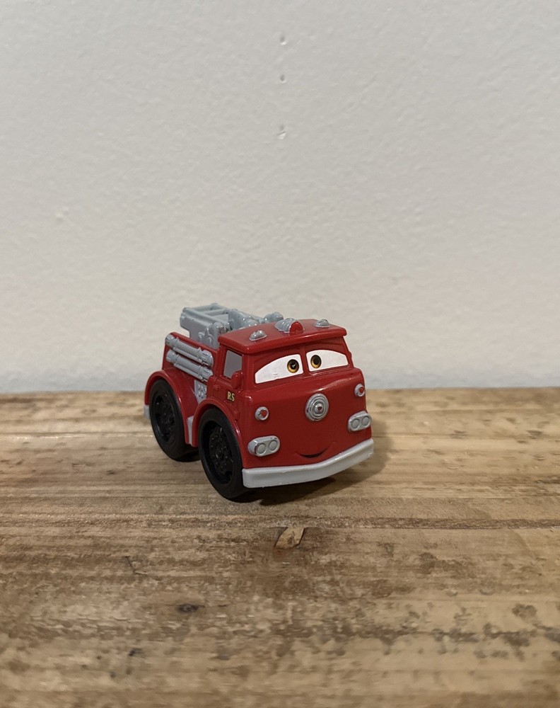Mattel Disney Pixar Cars Fisher Price Wheelies Red Fire Truck Little People