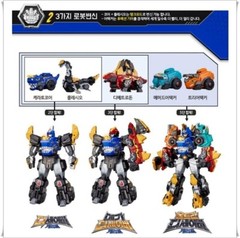 Dino Core 8 Figures Set Ultra D-Saber Mammoth Cerato Tri PLESIO Dimetrodon Robot