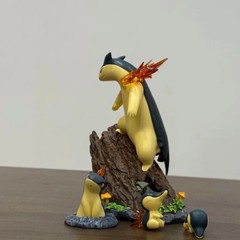 Pokemon Typhlosion Quilava Cyndaquil Figure 13cm PVC Action Statue Model Toy