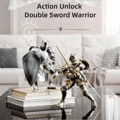Medieval Action Figures,Knight Armor Action Figure,Multi-Jointed Movable Robo…