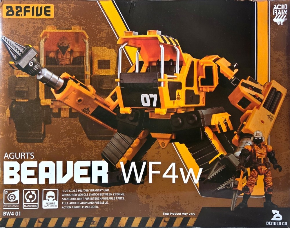 Acid Rain 1/28 B2 Five Agurts Beaver WF4w Vehicle Switch Between 2 Forms