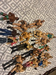Used Had for over 15 years WWE ACTION FIGURESKingston , Batista, John Cena