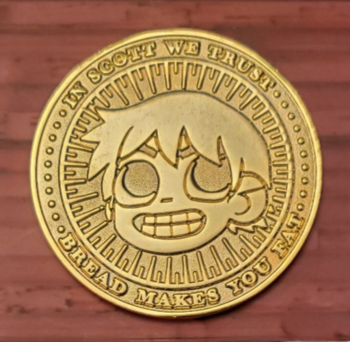 SCOTT PILGRIM vs the World Gold 1 Up Extra Life Challenge COIN Oni Press