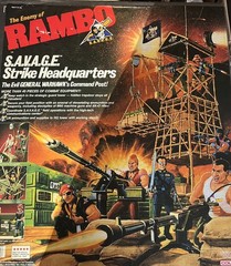 Coleco Rambo’s SAVAGE Strike Headquarters SEALED and UNOPENED-NM Box Condition