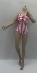 1/6 Female Flexible Seamless Doll Body For 12″ Greyish Posable Action Figure C