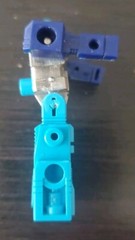 Takara Revell Robotech Robolinks Force 51 Blue & Cyan 2″ Figure 1984 Japan Vtg