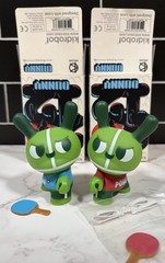 Kidrobot Dunny 2012 Series Ping Pong 3″ Vinyl Figures Mauro Gatti Lot of 2