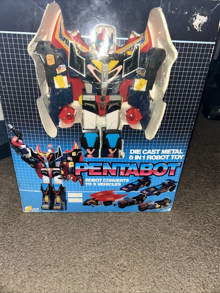 Pentabot Diecast Metal 6 in 1 Robot Toy Royal Condor Toys 1985 Read Description