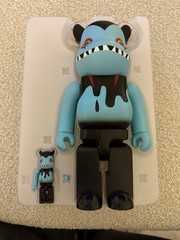 400% and 100% Devilman x Byron Bearbrick by Medicom Shoko Nakazawa