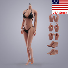 1/6 Female Suntan Russian Special Combat Girl Head+Flexible Figure Body Toy