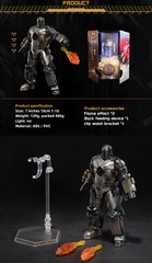 Marvel Avengers Iron Man 1 Mark 1 MK1 Ironman Toy Action Figure Collection Model