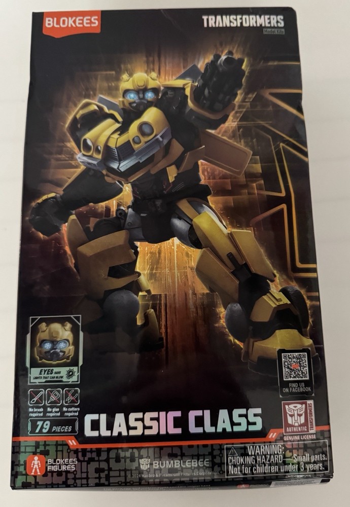 Blokees Transformers Bumblebee Classic Class Model Kit 79 Pieces Damaged Box