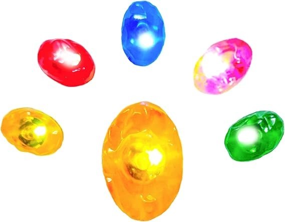 6PCS LED Infinity Gauntlet Replacement Gems