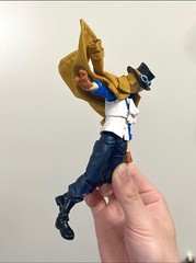 KC-SABO-LTC-YL: 1/12 Yellow Wired Long Coat for Bandai One Piece SHF Sabo Figure