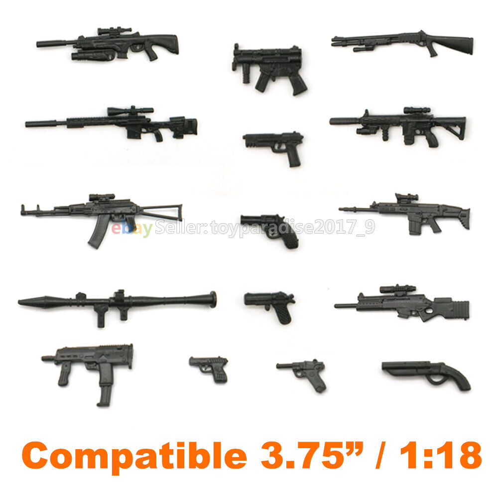 1/18 3.75″ Figure Weapon Machine Parts Gun Model For Chap Mei JOYTOY Krieg