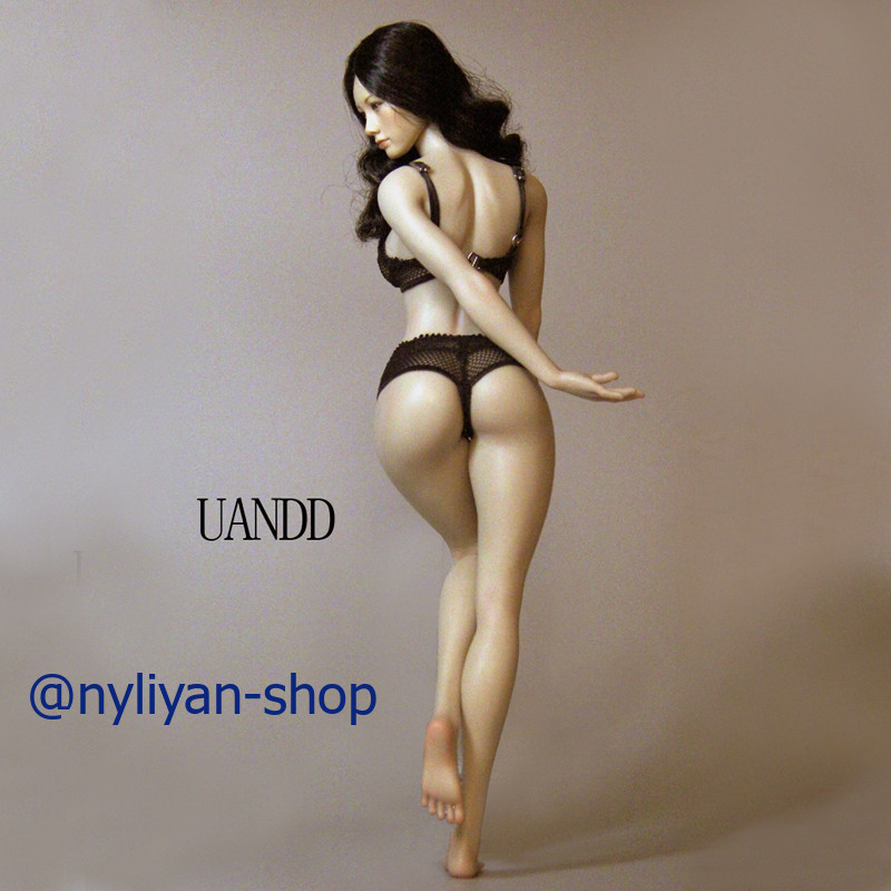 UANDD 1/6 No Finger Bone Seamless Thin Waist Body 12″ Female Figure Fit OB Head
