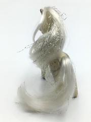 My Little Pony G2 Princess Silver Swirl SILVER Unicorn Horn Star Barrettes 1997